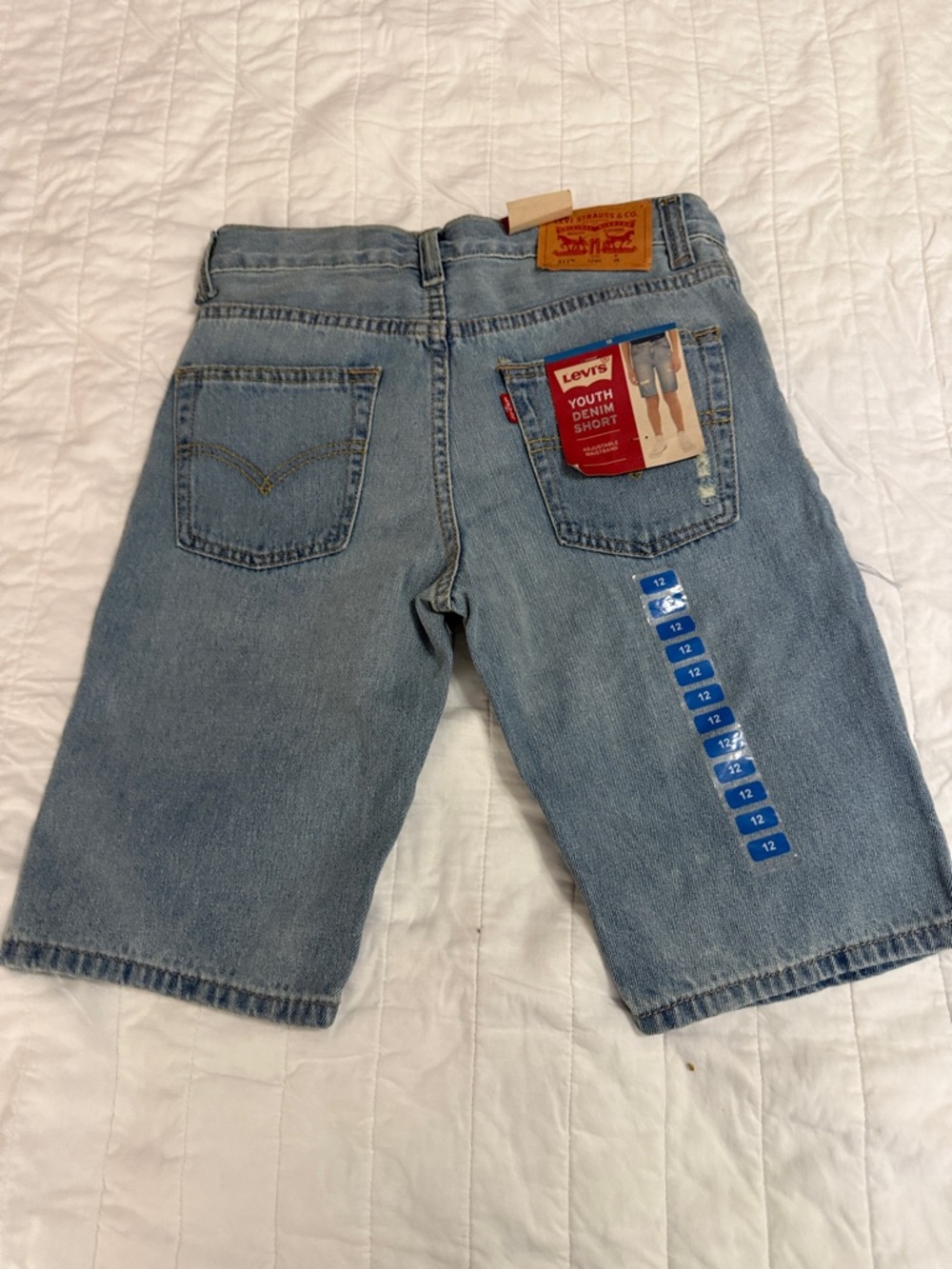 Levi's Light Blue Denim Kids Shorts